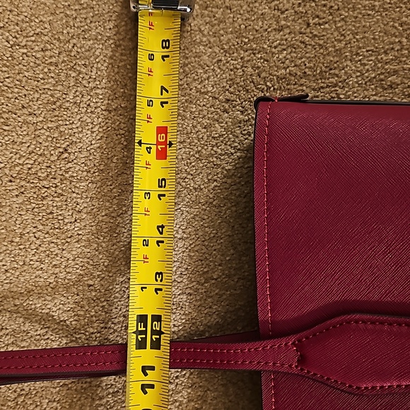 Michael Kors Deep Red Charlie Tote With Small Zip Case NWT Handbag Beautiful - Picture 12 of 14